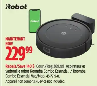 Canadian Tire Roomba Combo Essential Vac/Mop offer