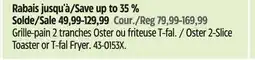 Canadian Tire Oster 2-Slice Toaster or T-fal Fryer offer