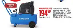 Canadian Tire Mastercraft 8-Gallon Oil-Free Compressor offer