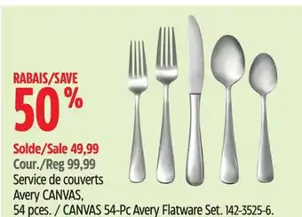 Canadian Tire CANVAS 54-Pc Avery Flatware Set offer