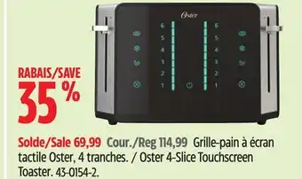 Canadian Tire Oster 4-Slice Touchscreen Toaster offer