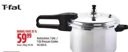 Canadian Tire T-Fal 7-Qt Pressure Cooker offer