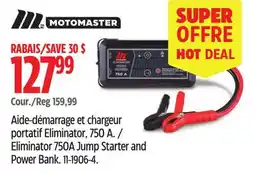 Canadian Tire Motomaster Eliminator 750A Jump Starter and Power Bank offer