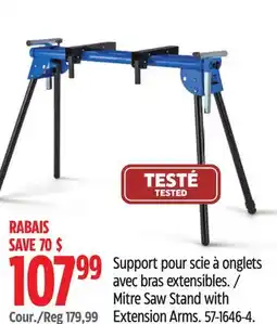 Canadian Tire Mitre Saw Stand with Extension Arms offer