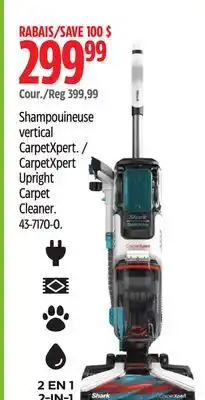 Canadian Tire Shark CarpetXpert Upright Carpet Cleaner offer