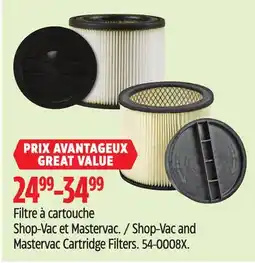 Canadian Tire Shop-Vac and Mastervac Cartridge Filters offer