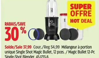 Canadian Tire Magic Bullet 12-Pc Single-Shot Blender offer