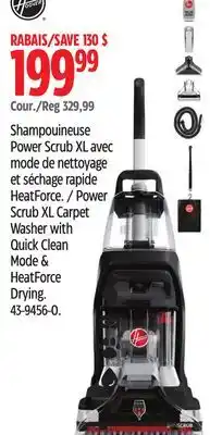 Canadian Tire Power Scrub XL Carpet Washer with Quick Clean Mode & HeatForce Drying offer