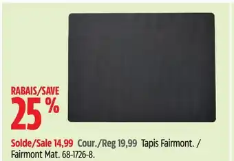 Canadian Tire Fairmont Mat offer