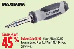 Canadian Tire MAXIMUM 7-in-1 Nut Driver offer