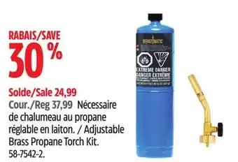 Canadian Tire MagTorch Adjustable Brass Propane Torch Kit offer