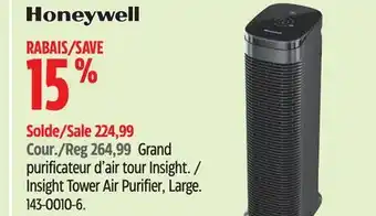 Canadian Tire Honeywell Insight Tower Air Purifier, Large offer