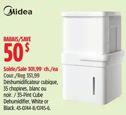 Canadian Tire Midea 35-Pint Cube Dehumidifier offer