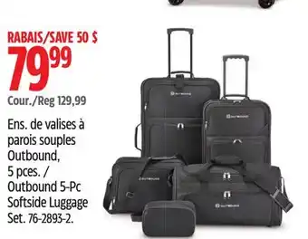 Canadian Tire Outbound 5-Pc Softside Luggage Set offer