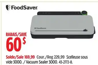 Canadian Tire FoodSaver Vacuum Sealer 3000 offer