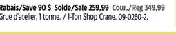 Canadian Tire BIG RED JACKS 1-Ton Shop Crane offer