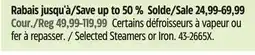 Canadian Tire Black & Decker Selected Steamers or Iron offer