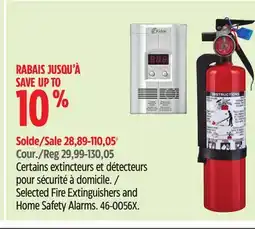 Canadian Tire Garrison Selected Fire Extinguishers and Home Safety Alarms offer