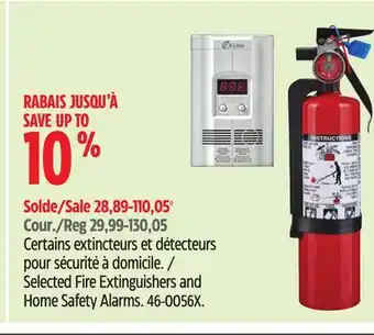 Canadian Tire Garrison Selected Fire Extinguishers and Home Safety Alarms offer