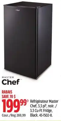 Canadian Tire Master Chef 3.3 Cu-Ft Fridge offer