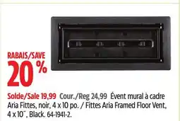 Canadian Tire Fittes Aria Framed Floor Vent offer