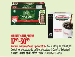 Canadian Tire K-Cup Coffee and Coffee Pods offer