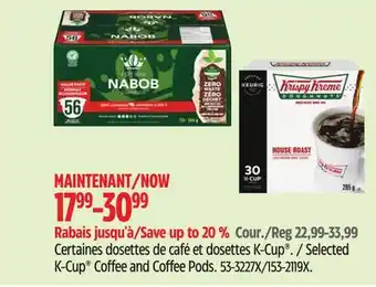 Canadian Tire K-Cup Coffee and Coffee Pods offer