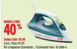 Canadian Tire T-Fal Ecomaster Iron offer