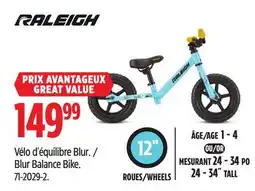 Canadian Tire Blur Balance Bike offer