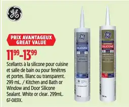 Canadian Tire Kitchen and Bath or Window and Door Silicone Sealant White or clear offer