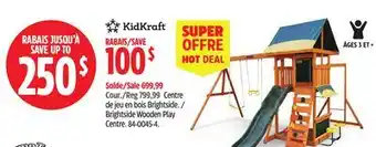 Canadian Tire KidKraft Brightside Wooden Play Centre offer