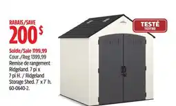 Canadian Tire Suncast Ridgeland Storage Shed offer