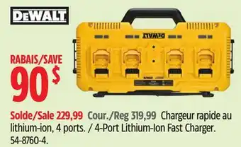 Canadian Tire 4-Port Lithium-Ion Fast Charger offer