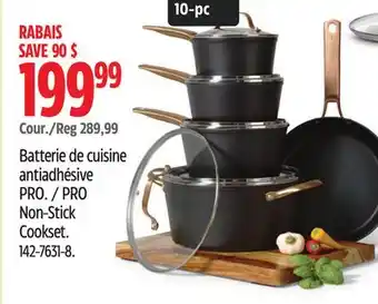 Canadian Tire PRO Non-Stick Cookset offer