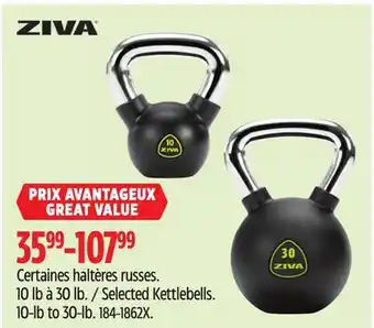 Canadian Tire Ziva Selected Kettlebells offer