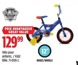 Canadian Tire Paw Patrol Kids' Bike offer