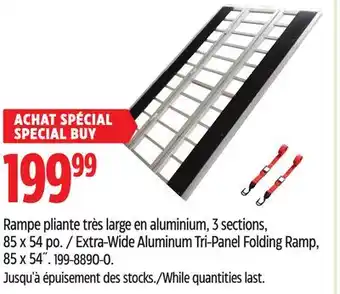 Canadian Tire Extra-Wide Aluminum Tri-Panel Folding Ramp offer