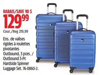 Canadian Tire Outbound 3-Pc Hardside Spinner Luggage Set offer