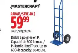 Canadian Tire Mastercraft P-Handle Hand Truck offer