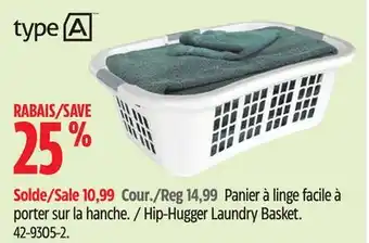 Canadian Tire type A Hip-Hugger Laundry Basket offer