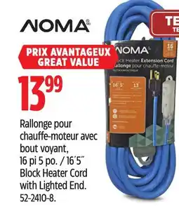 Canadian Tire Noma 16´5˝ Block Heater Cord with Lighted End offer