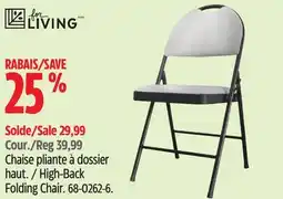 Canadian Tire FOR LIVING High-Back Folding Chair offer