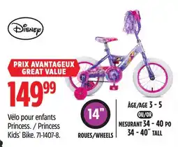 Canadian Tire Disney Princess Kids' Bike offer