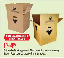 Canadian Tire Moving Boxes offer