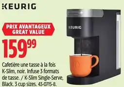 Canadian Tire KEURIG K-Slim Single-Serve, Black offer