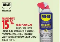 Canadian Tire WD-40 Specialist Water-Resistant Silicone Smart Straw offer