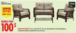 Canadian Tire For Living Sandstone Wicker Conversation Set offer