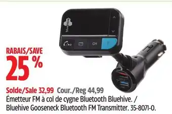 Canadian Tire Bluehive Gooseneck Bluetooth FM Transmitter offer