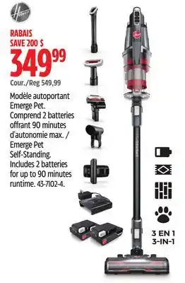 Canadian Tire Hoover Emerge Pet Self-Standing offer