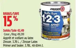 Canadian Tire Zinsser Latex Primer and Sealer offer